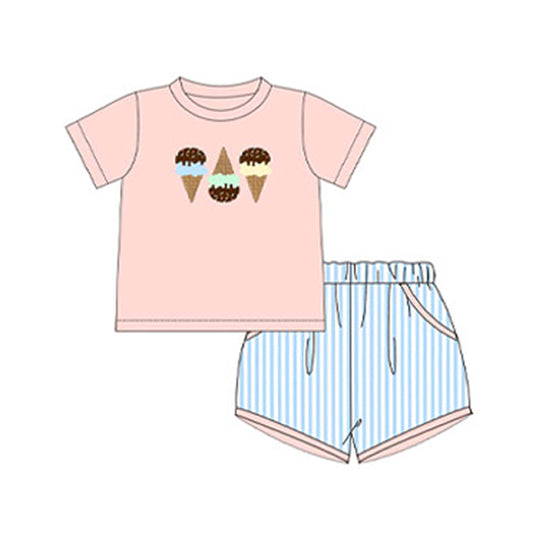 BSSO1223 sailing ice cream boy summer outfit 202412 preorder