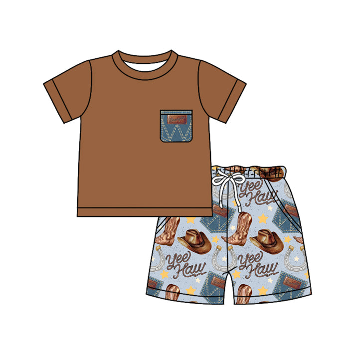 BSSO1229 western boots boy summer outfit 202412 preorder