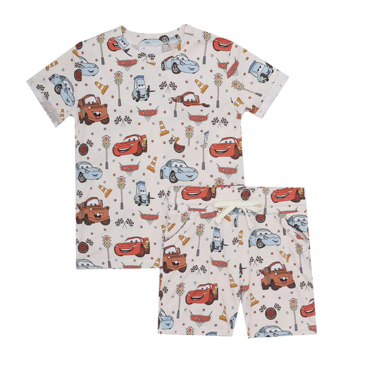 BSSO1233 western car boy summer pajamas outfit 202412 preorder