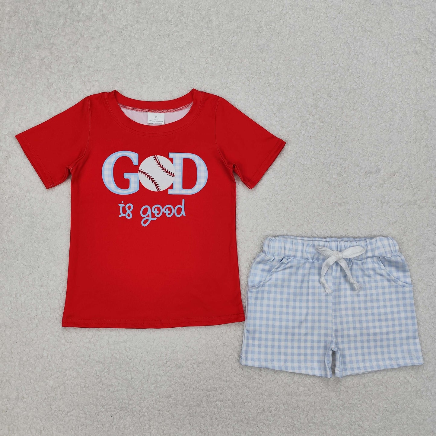 BSSO1248 Good is god boy summer outfit 202503 RTS