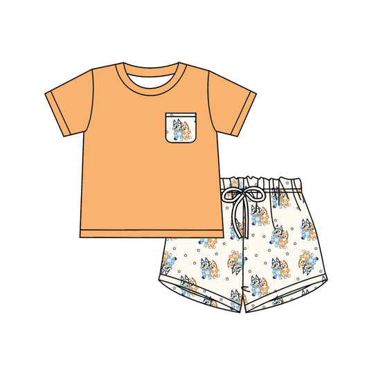 BSSO1275 preorder bluey dog shorts summer boy outfit 202501