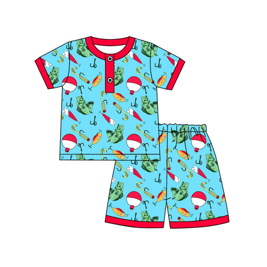 BSSO1288 fish boy summer pajamas outfit 202501 preorder