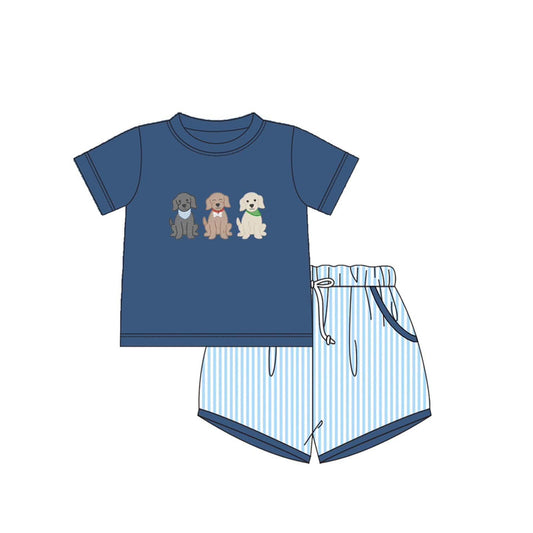 BSSO1296 dog animal boy summer outfit 202501 preorder