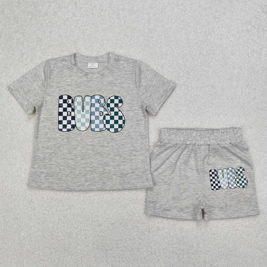 BSSO1304 vinyl cotton bubs boy summer outfit 202503 RTS（ Free shipping order $100+ 