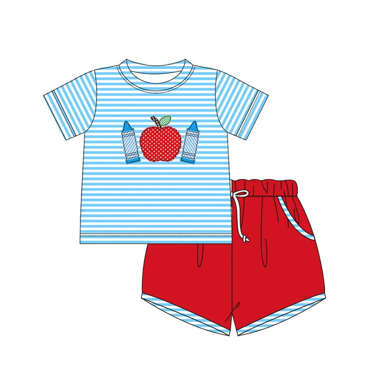 BSSO1328 back to school pencil boy summer outfit 202502 preorder