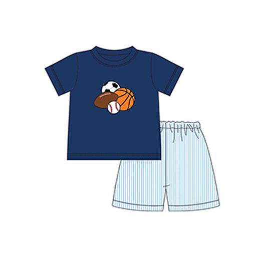 BSSO1332 basketball football westen  boy summer outfit 202502 preorder