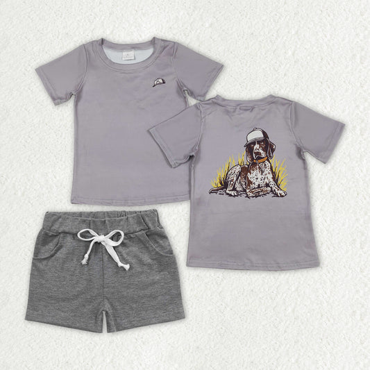 BSSO1335组合 camo dog westen  boy summer outfit 202502