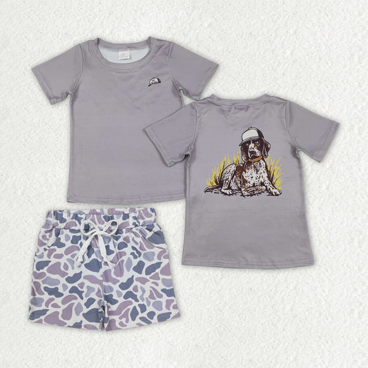 BSSO1336组合 camo dog westen  boy summer outfit 202502