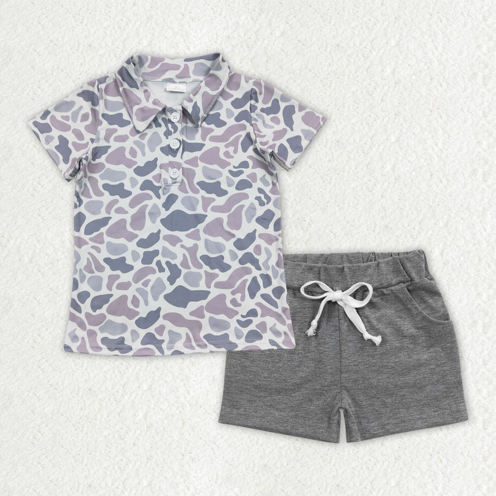 BSSO1385 组合  camo westen  boy summer outfit 202502 RTS