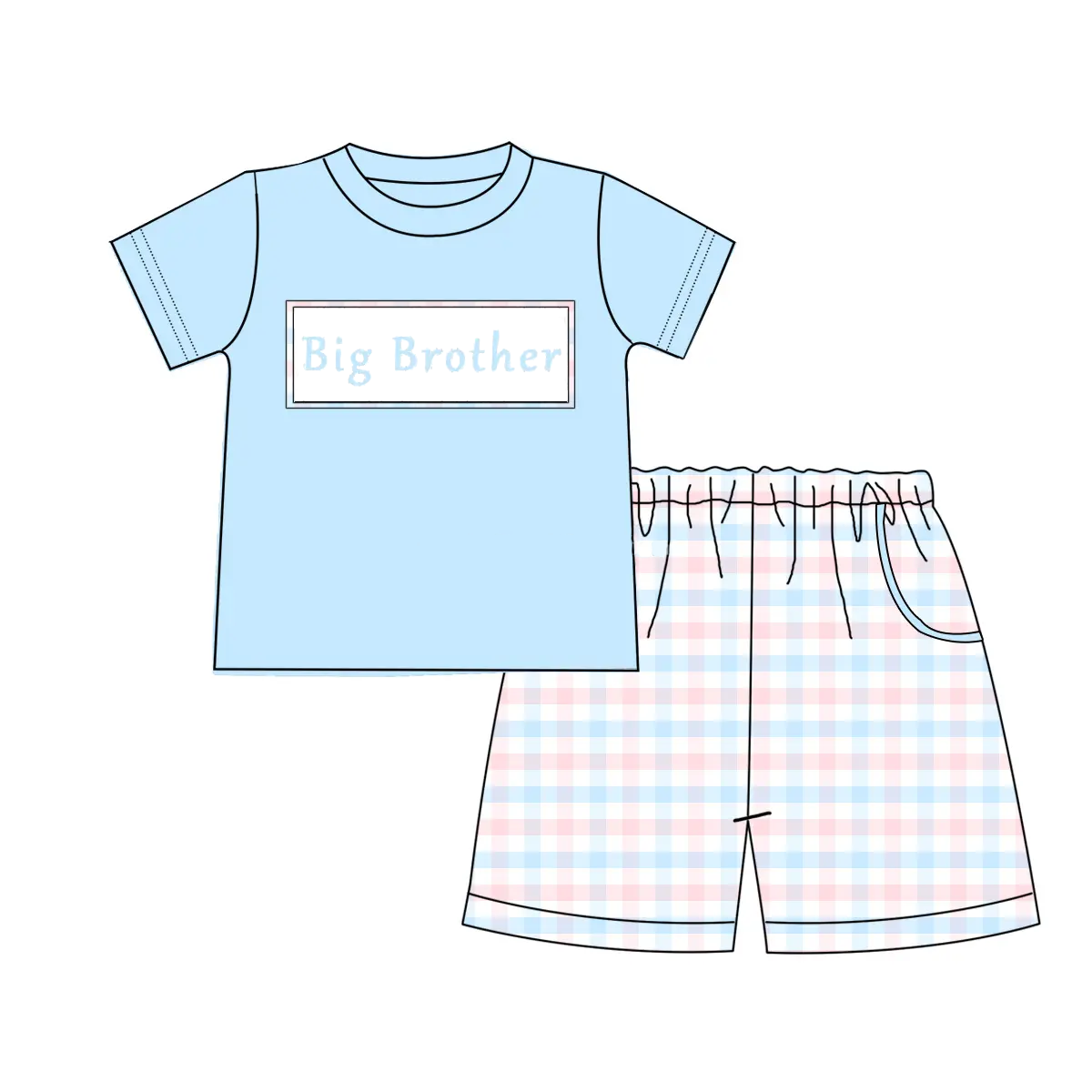 BSSO1408 preorder big brother  western short boy summer outfit 202502