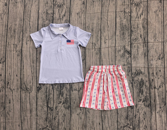 BSSO1480 4th july  boy summer outfit 202505  preorder