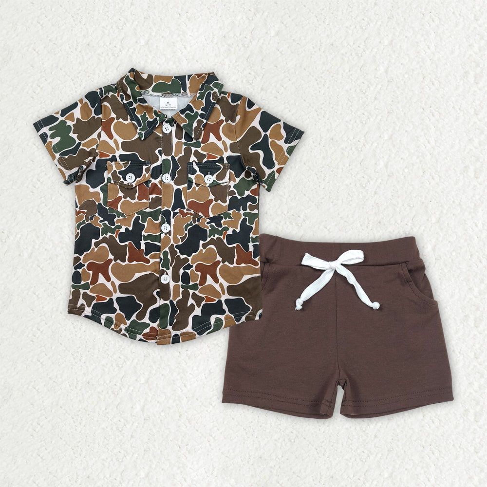 BSSO1513 组合 camo boy western short boy summer outfit 202504 rts