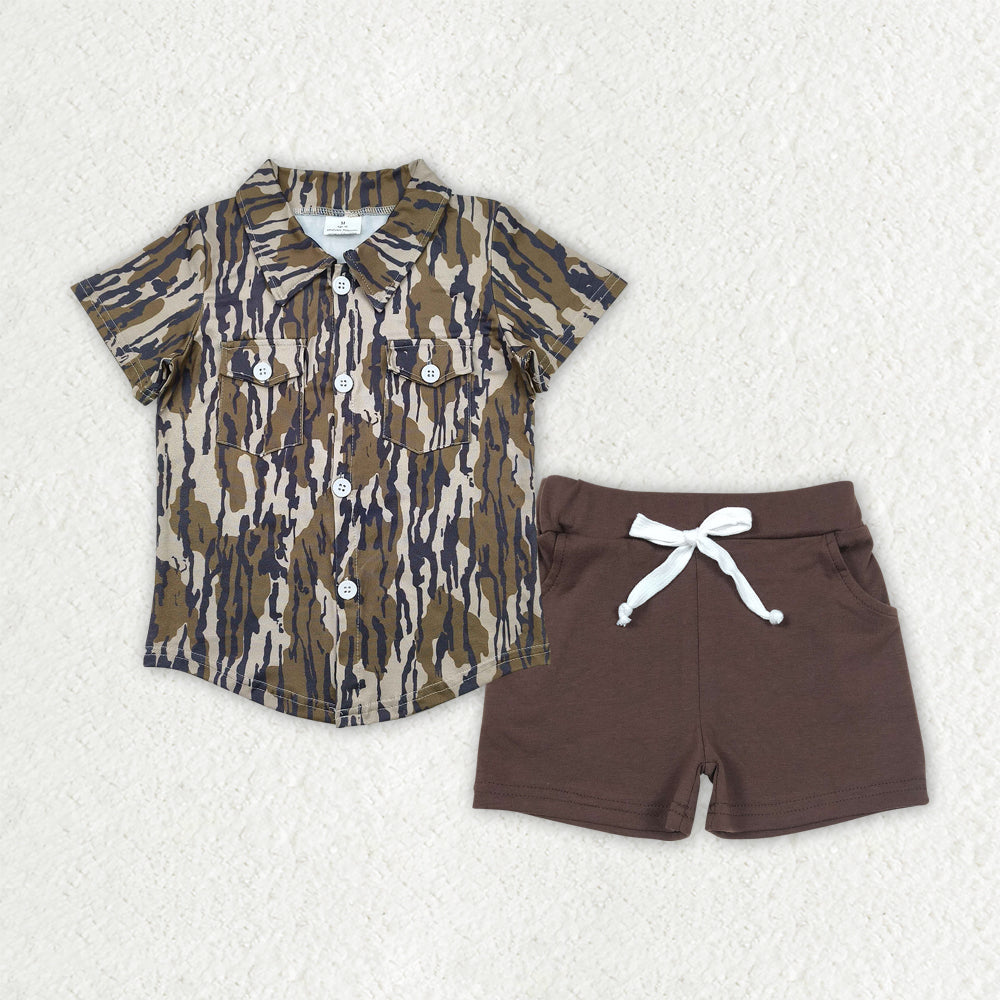 BSSO1514 组合 camo boy western short boy summer outfit 202504 rts