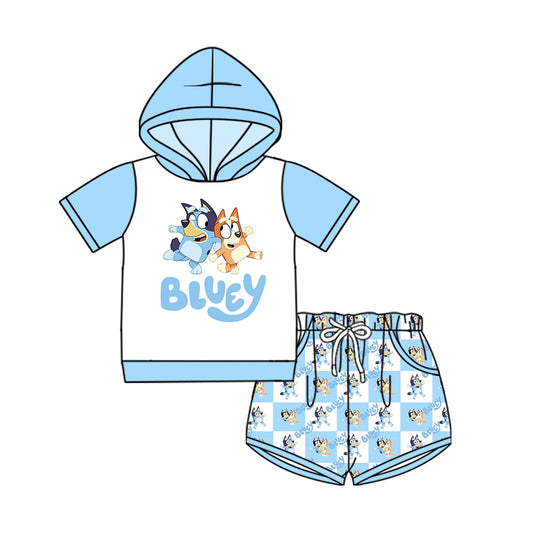 BSSO1518  preorder bluey western  hoodie boy summer outfit 202504