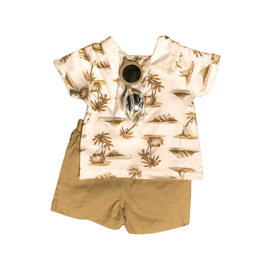 BSSO1533 preorder sea tree western  boy summer outfit 202505