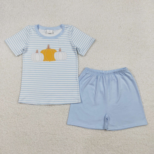 BSSO1548 pumpkin western boy summer outfit 202509 RTS