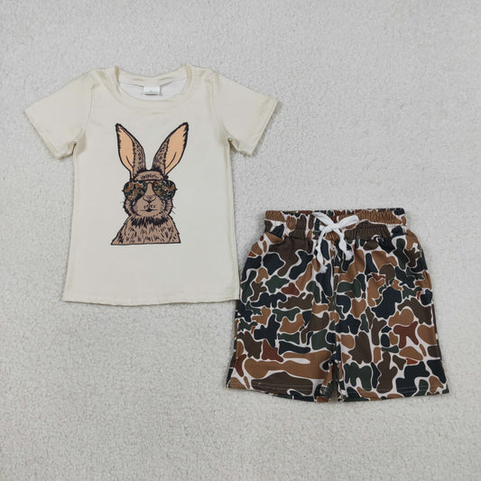 BSSO1582组合 hunting bunny camo western  boy outfit 202511 RTS