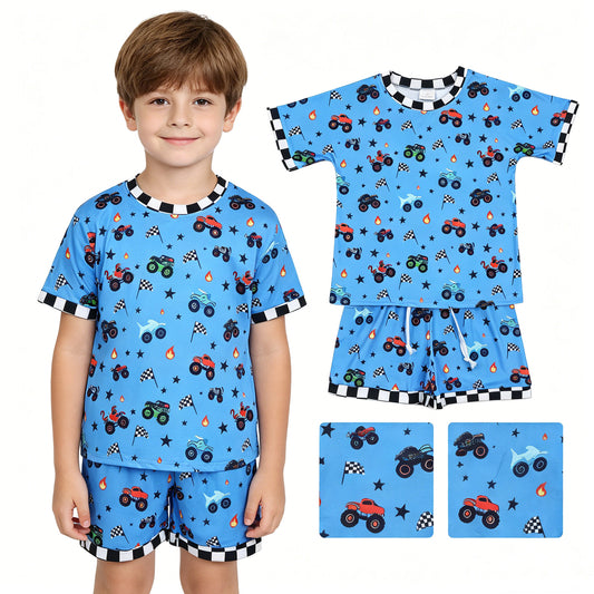 BSSO1641组合 Dirty bike flag star western  boy outfit 202605 RTS