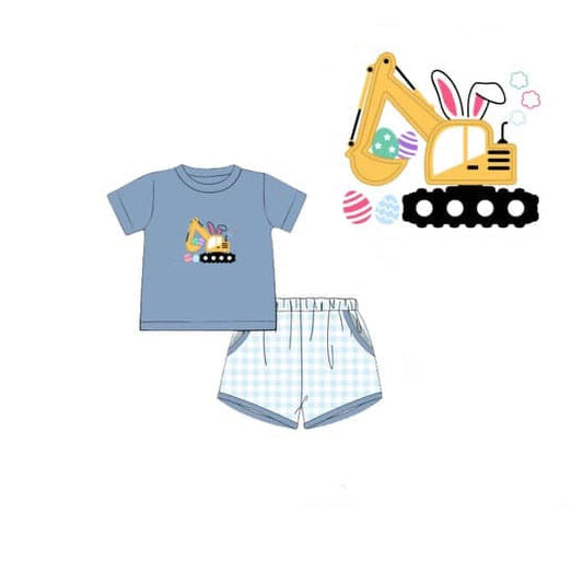 BSSO1648 Easter rabbit western  boy outfit 202511  preorder