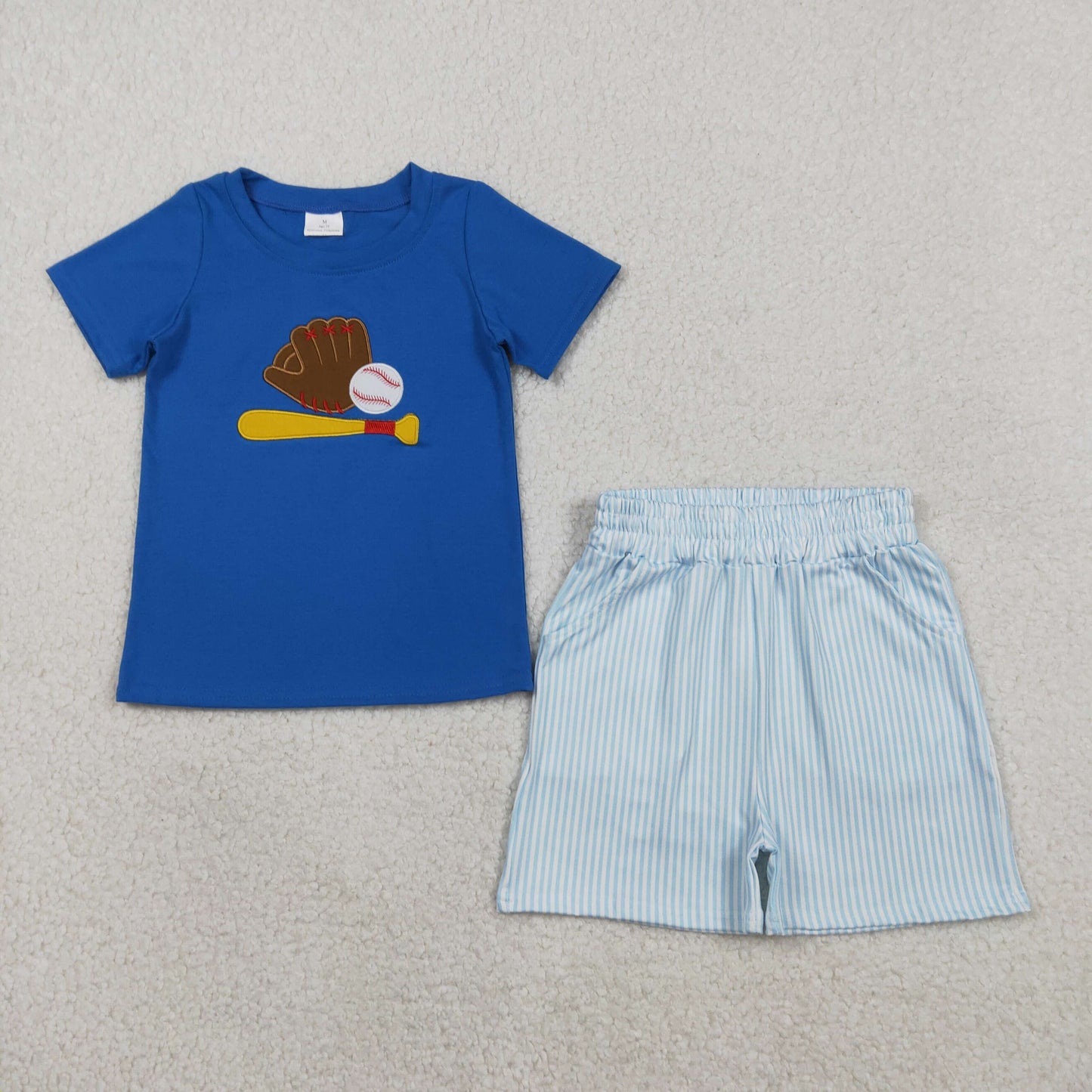 BSSO1670 baseball  embroidery softball boy summer outfit 202601  RTS