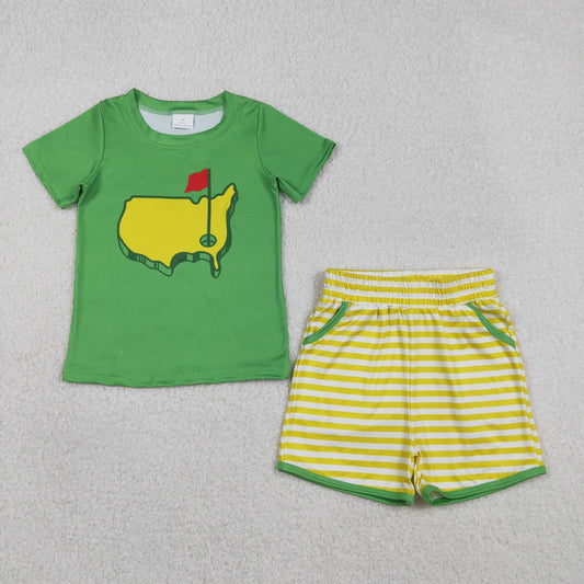 BSSO1673  Embroidery Golf boy summer outfit 202512 RTS