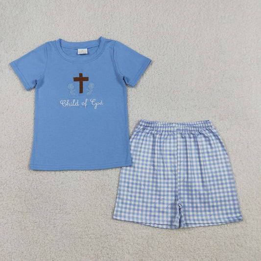 BSSO1714 embroidery Easter  boy outfit 202603 RTS