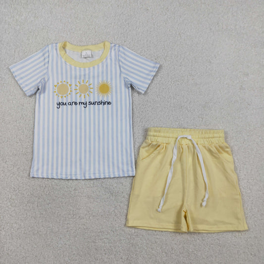 BSSO1734 YOU are my sunshine  boy summer outfit 202601  RTS