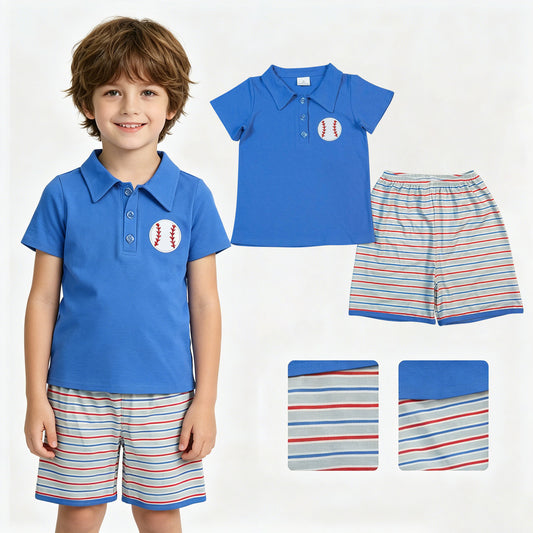 BSSO1877 Embroidery baseball boy shorts boy outfit 202604  RTS