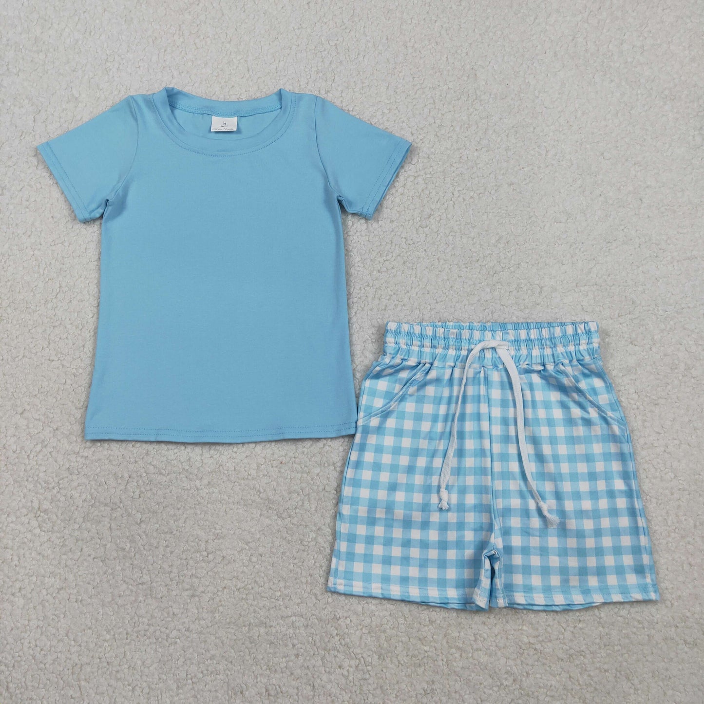 BSSO1883 checkerboard hunting western  boy outfit 202602 RTS