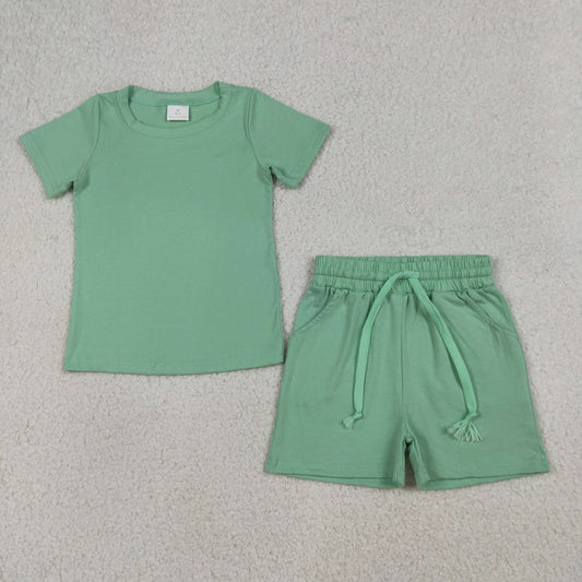 BSSO1886  cotton solid color western  boy outfit 202603 RTS