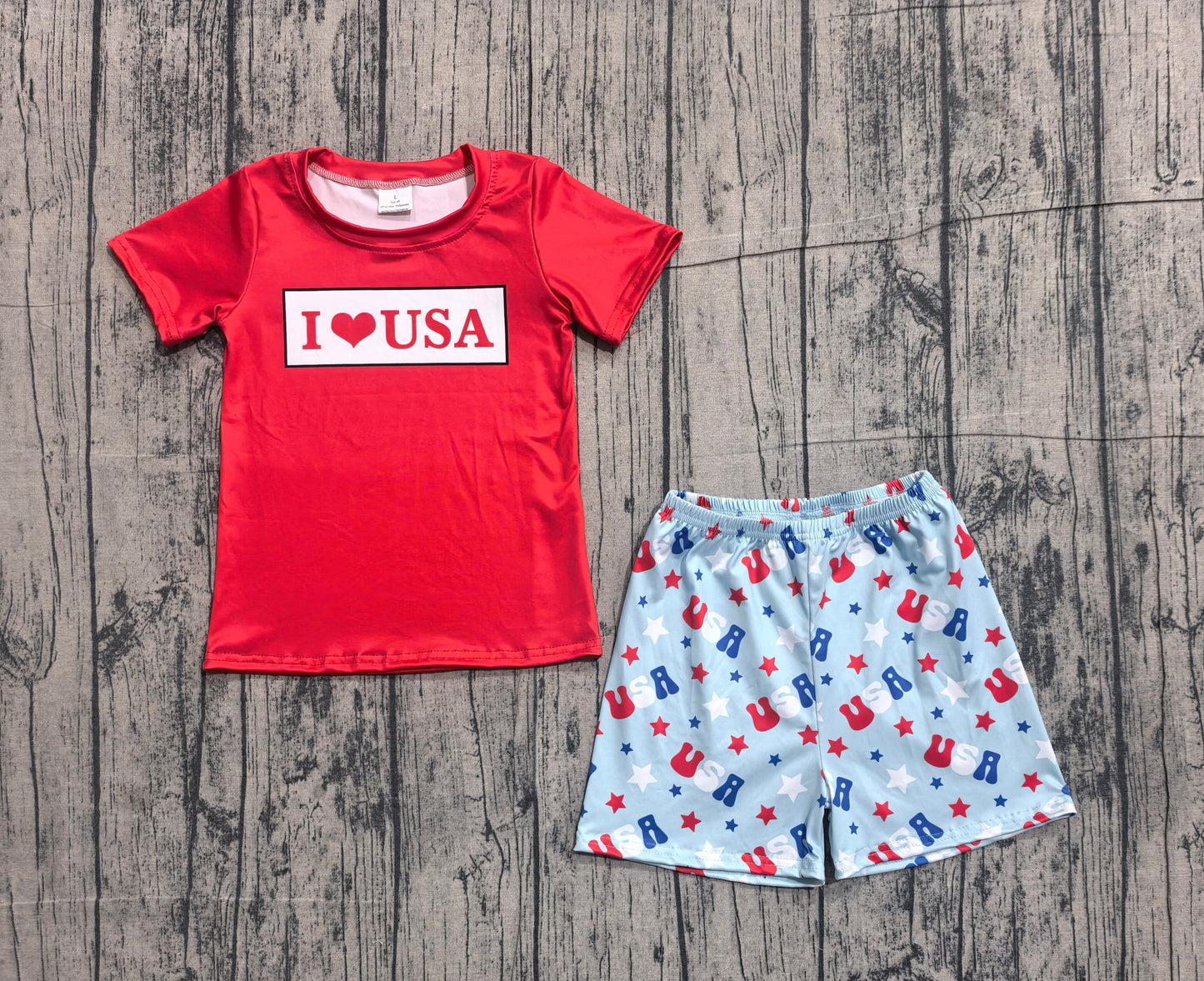 BSSO2011 USA 4th july boy summer outfit 202603 preorder