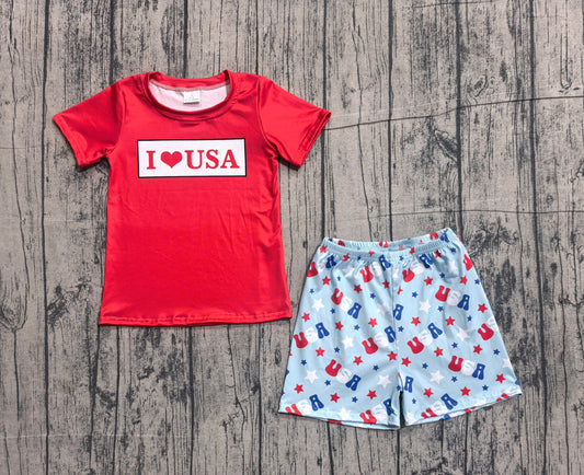 BSSO2011 USA 4th july boy summer outfit 202603 preorder