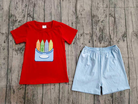 BSSO2023-S embroidery dog boy summer outfit 202604 preorder