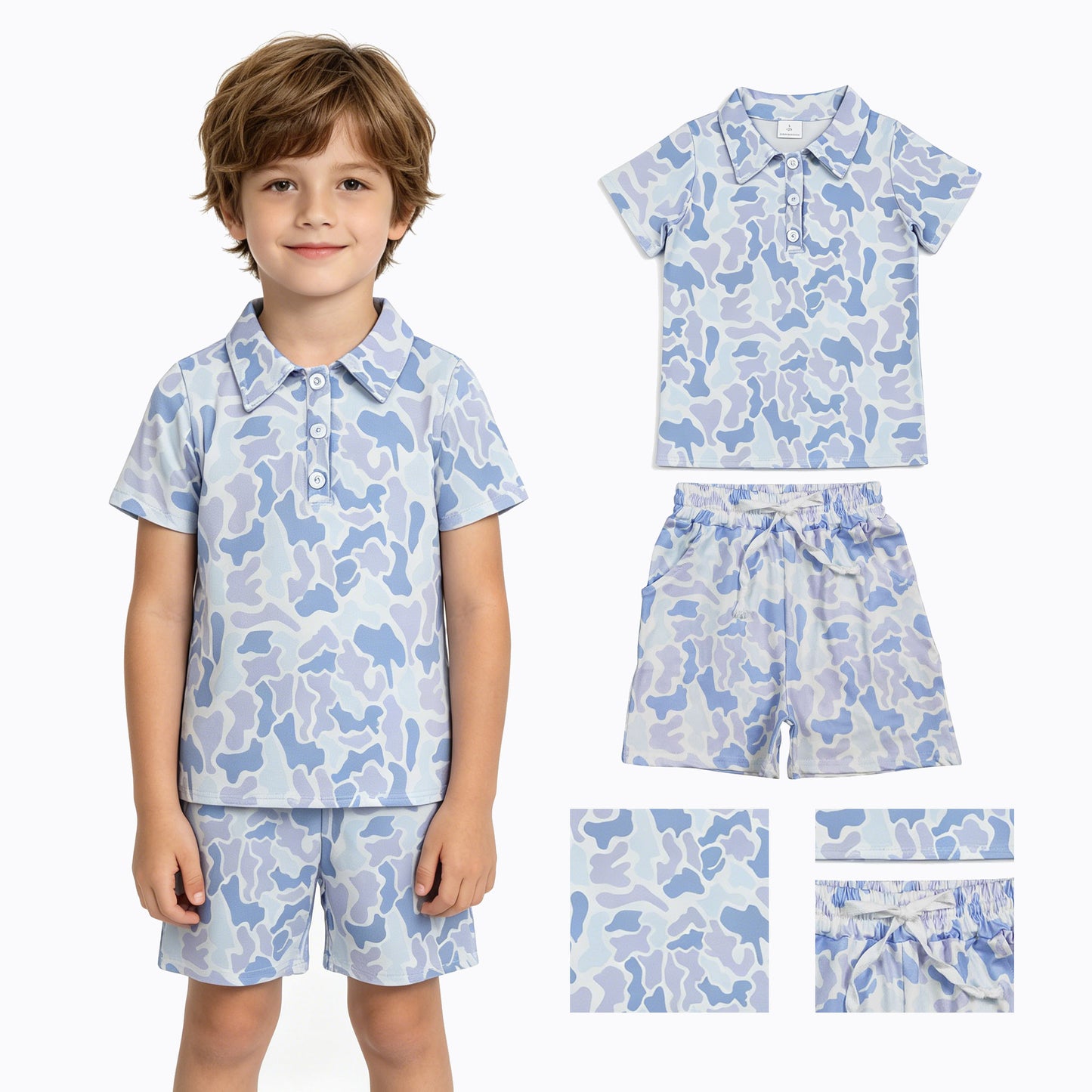 BSSO2036组合，BT1766+SS0886 camo boy summer outfit 202606  RTS