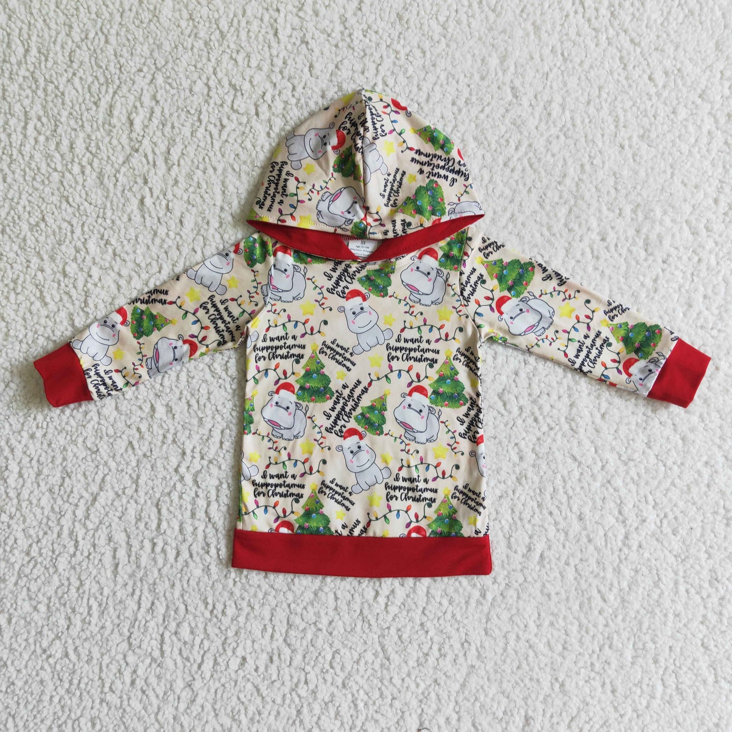 BT0056 christmas green animal long sleeve boy hoodie top clothes 20230612 RTS