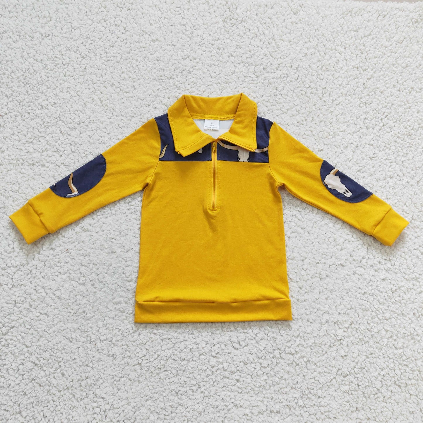 promotion BT0124 western  zipper pullover BOY Tee shirt 1219 RTS