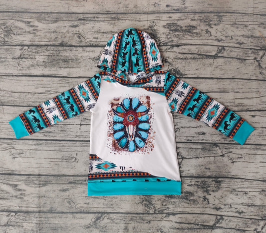 BT0231 western boy short sleeve hoodie pullover top preorder 20230429