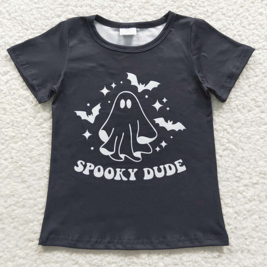 BT0247 spooky halloween black boy top boo 20230706 RTS