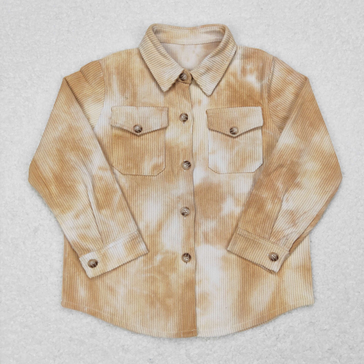 BT0262 khaki long sleeve Cotton top boy top shirt 20231101 RTS