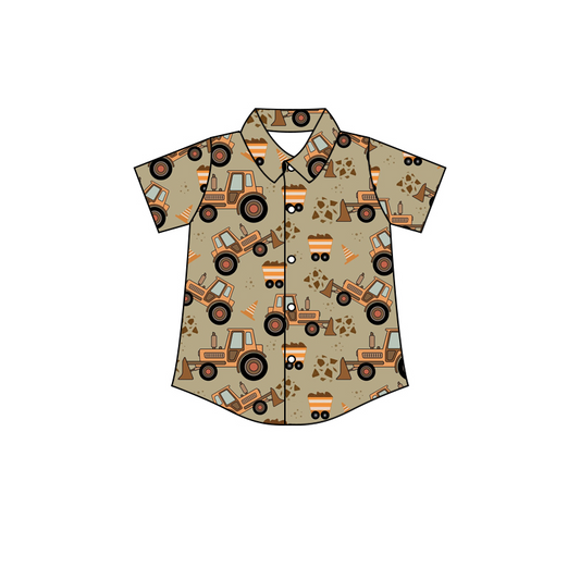 BT0273 short sleeve excavator top button boy shirt preorder 20230706