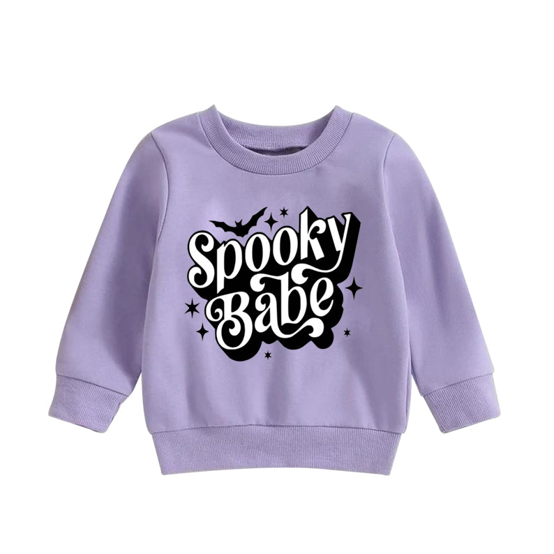 BT0321 preorder long sleeve spooky babe purple girl pullover zipper top 20230812