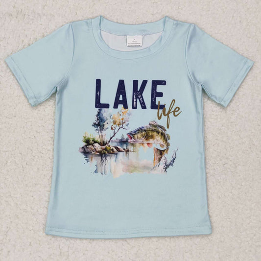 BT0339 western top tee lake girl boy t-shirt  RTS 20231011