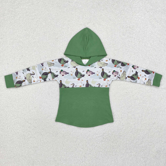 BT0357 western duck long sleeve hoodie kids boy pullover top 202410 RTS