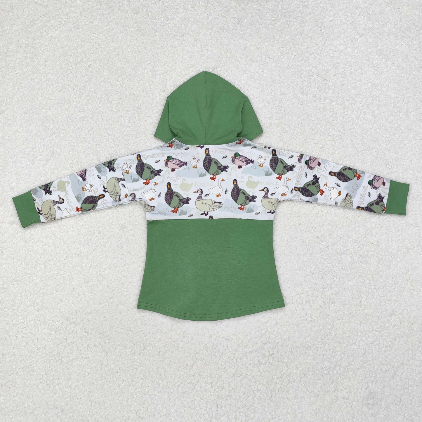 BT0357 western duck long sleeve hoodie kids boy pullover top 202410 RTS