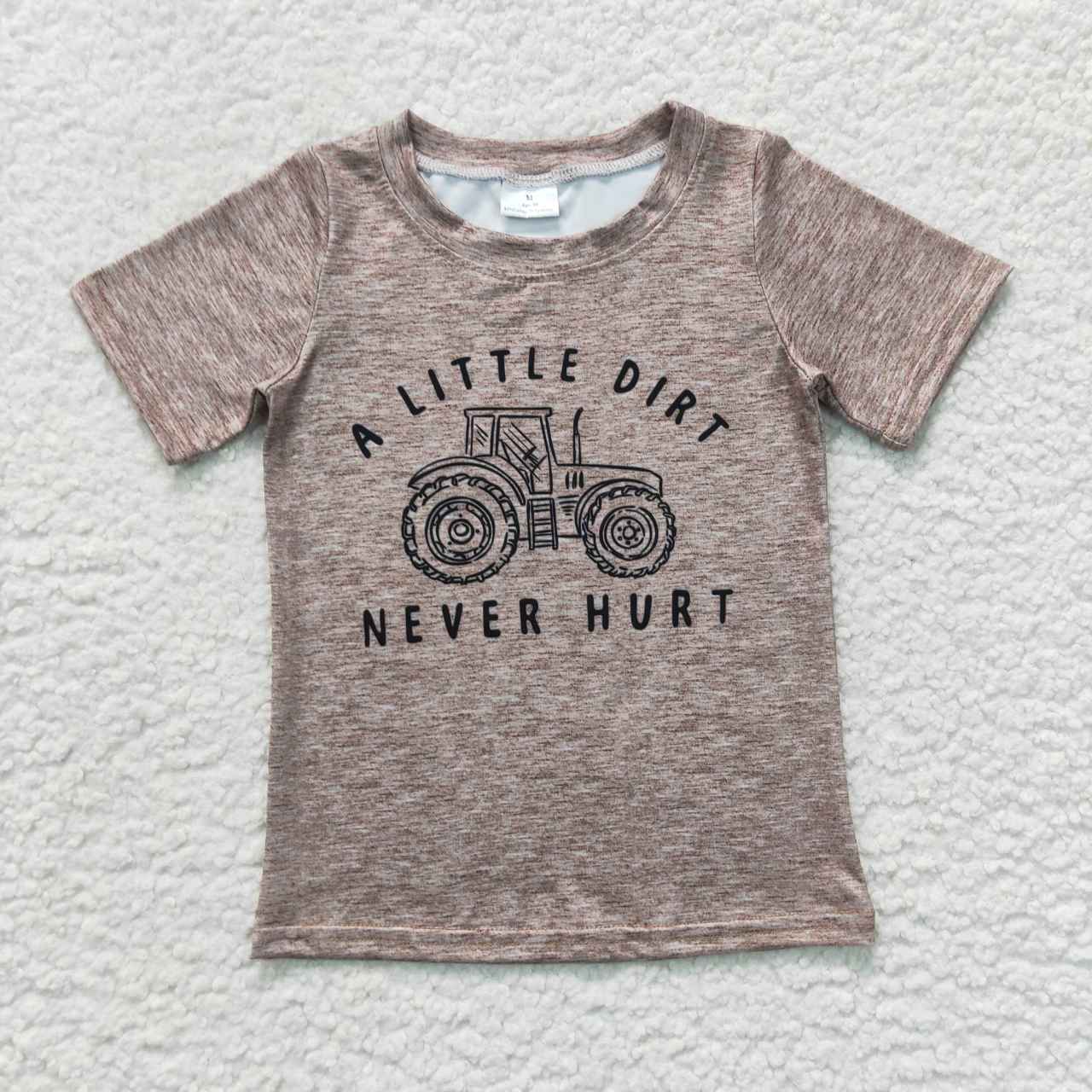 BT0360 western top tee tractor boy t-shirt  20230928 RTS