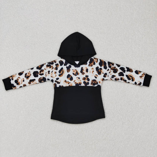 BT0368 western leopard long sleeve hoodie kids boy pullover top 20231010 RTS