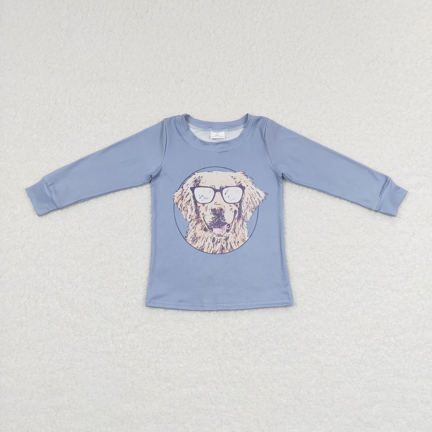 BT0391 dog blue top tee girl t-shirt  RTS 20231024 RTS