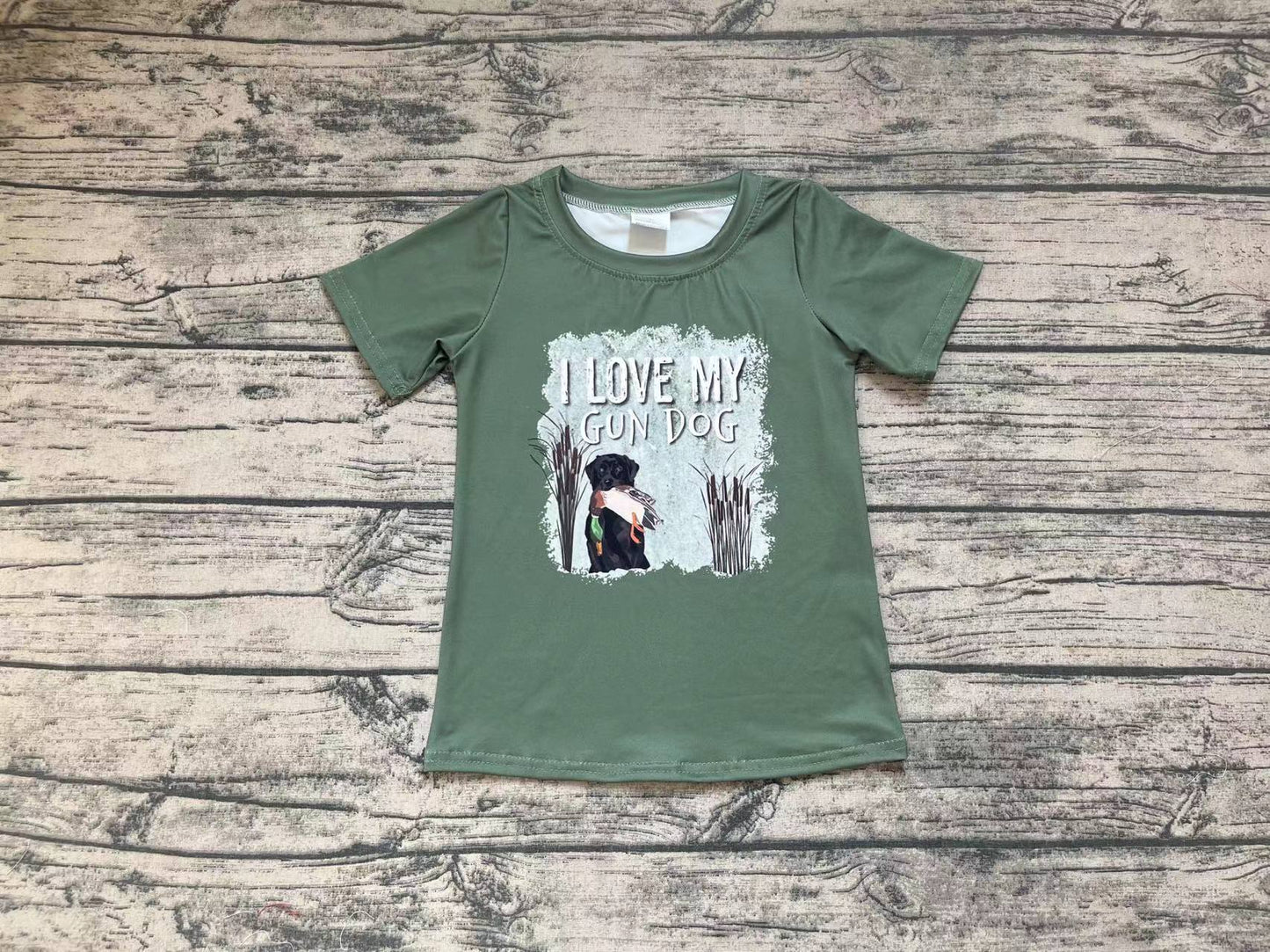 BT0413 dog hunt duck western top tee  boy t-shirt  RTS 20231102