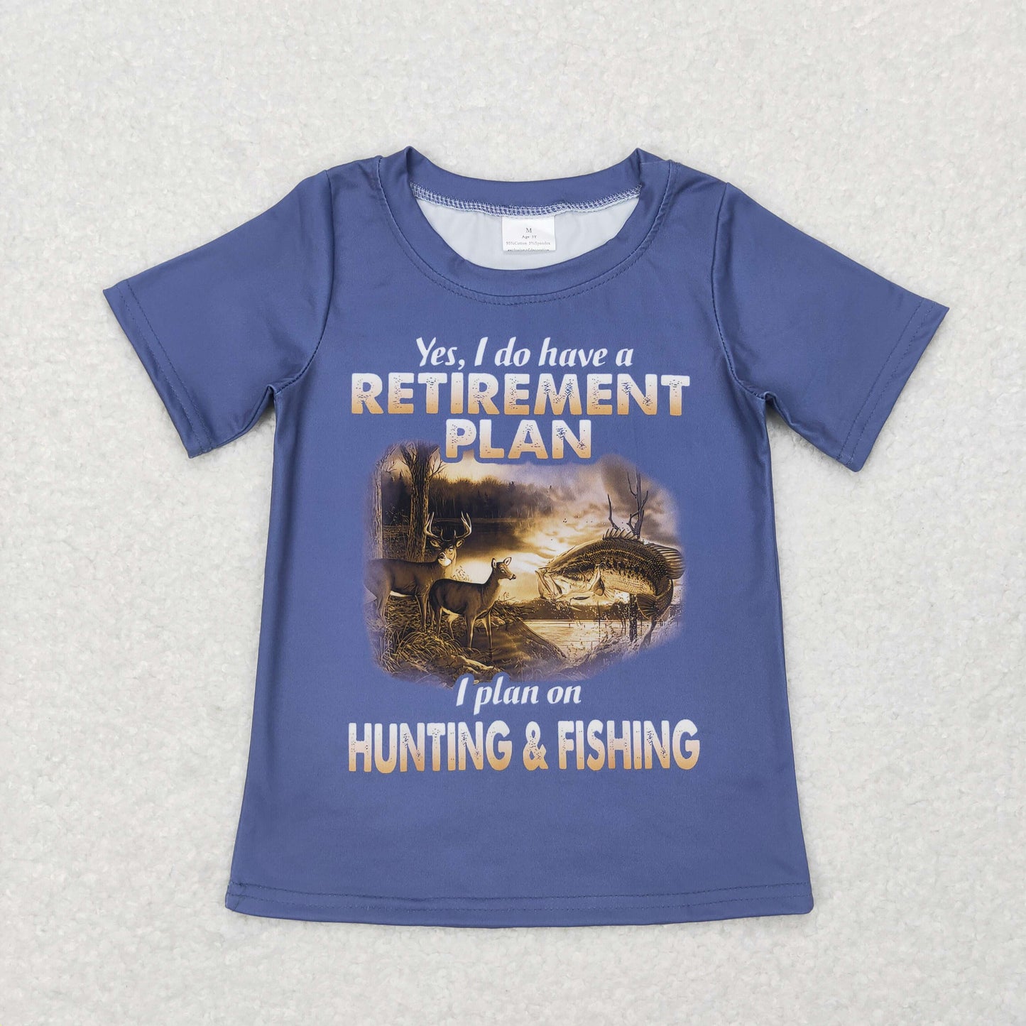 BT0416 top fishing gun hunting boy t-shirt RTS 20231107