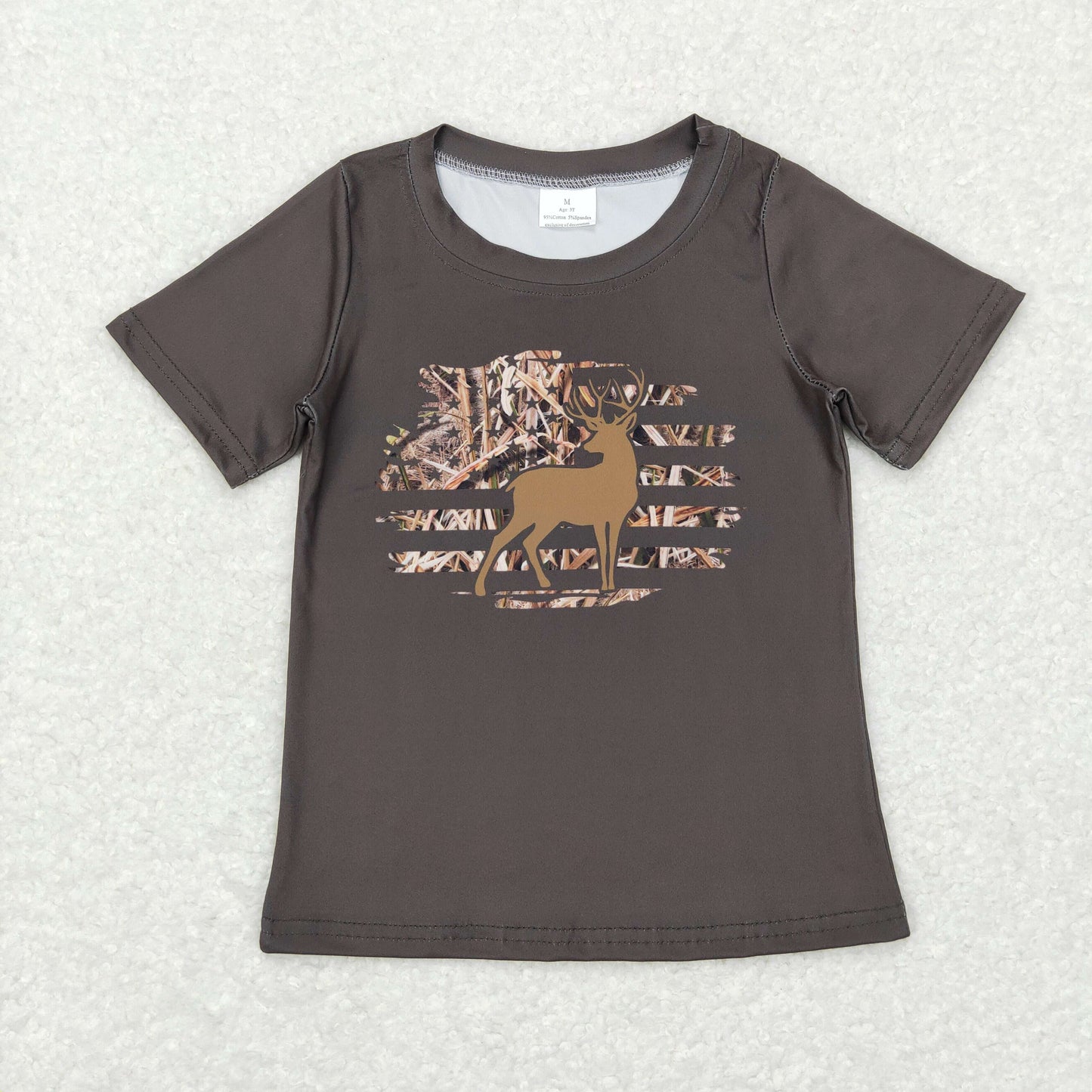 BT0440 top tee deer hunting boy t-shirt RTS 20231107